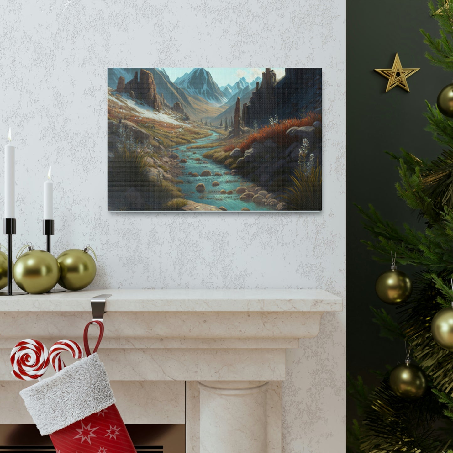 .Mountain Pass. - Canvas Gallery Wraps