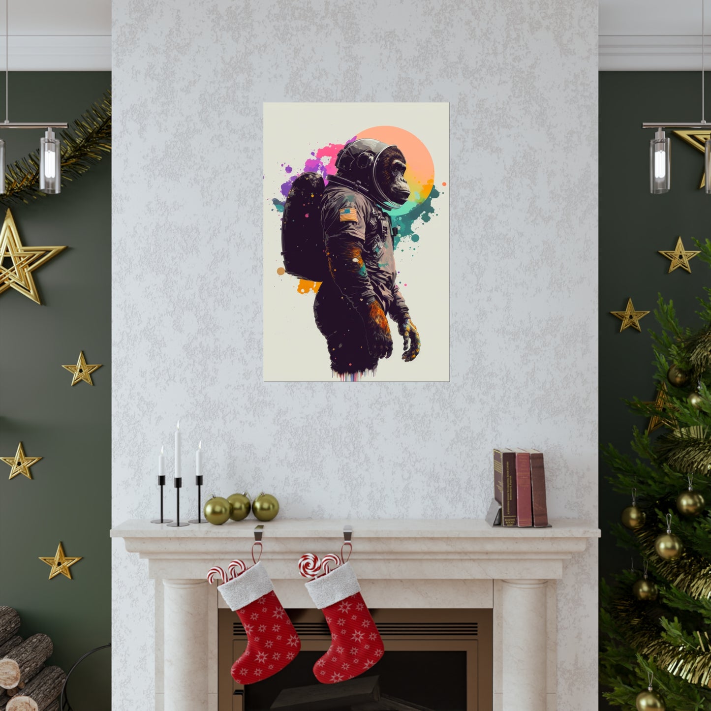 .Apes in Space. - Premium Matte Vertical Posters