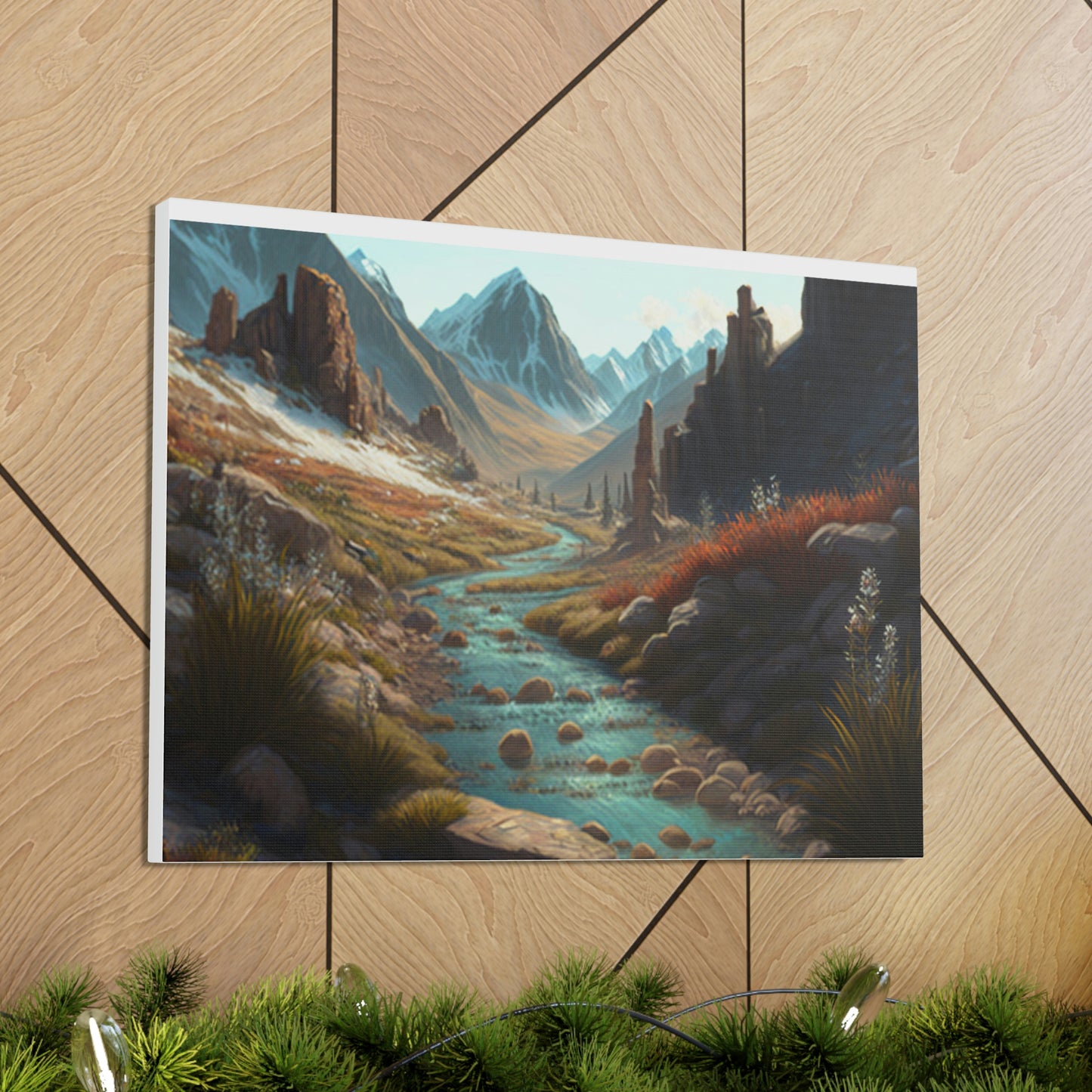 .Mountain Pass. - Canvas Gallery Wraps