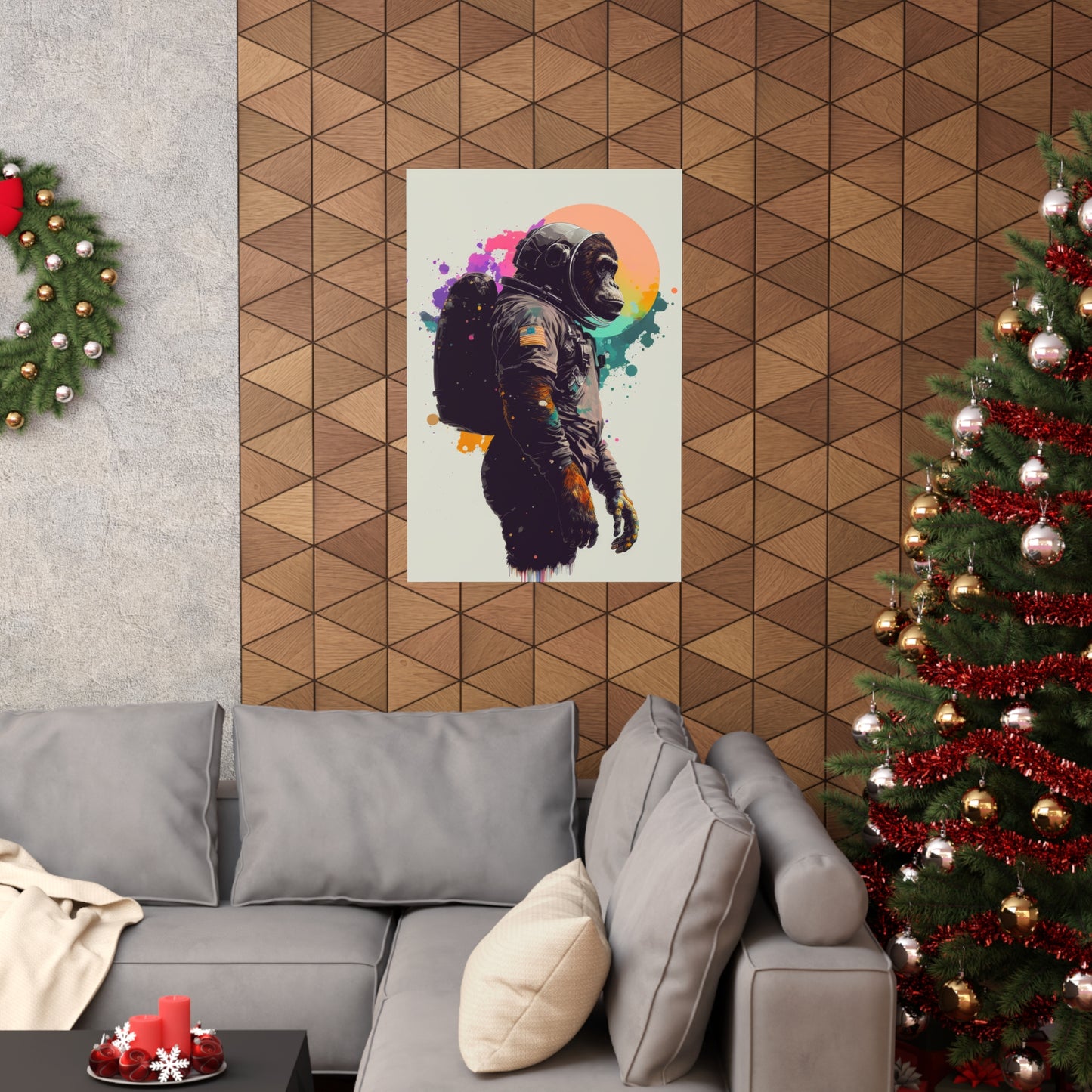 .Apes in Space. - Premium Matte Vertical Posters
