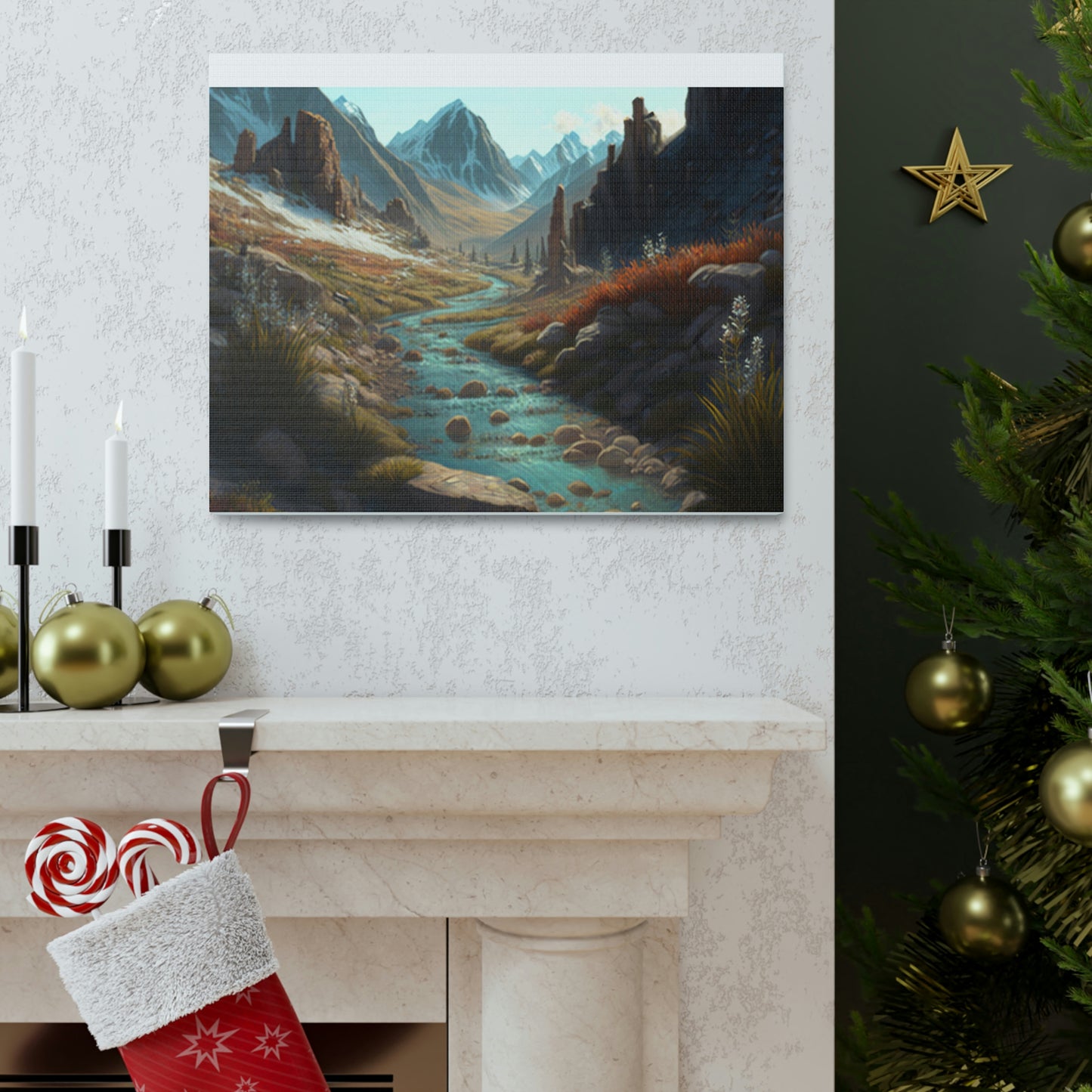 .Mountain Pass. - Canvas Gallery Wraps