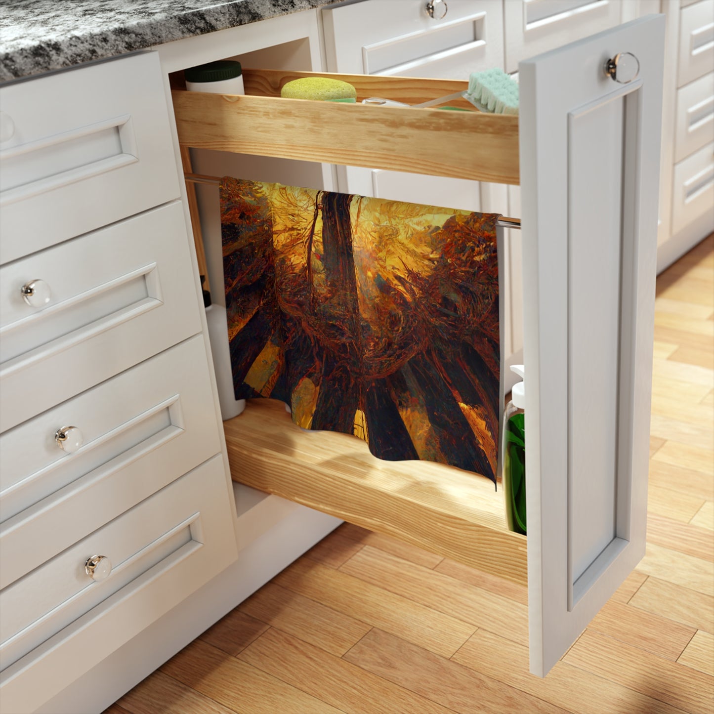 .Setting Sun. - Tea & Kitchen Towel