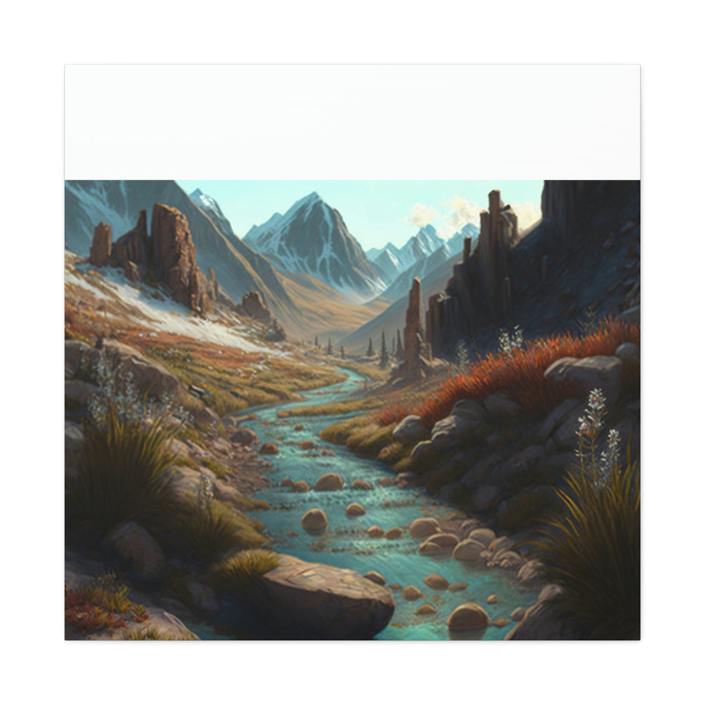 .Mountain Pass. - Canvas Gallery Wraps