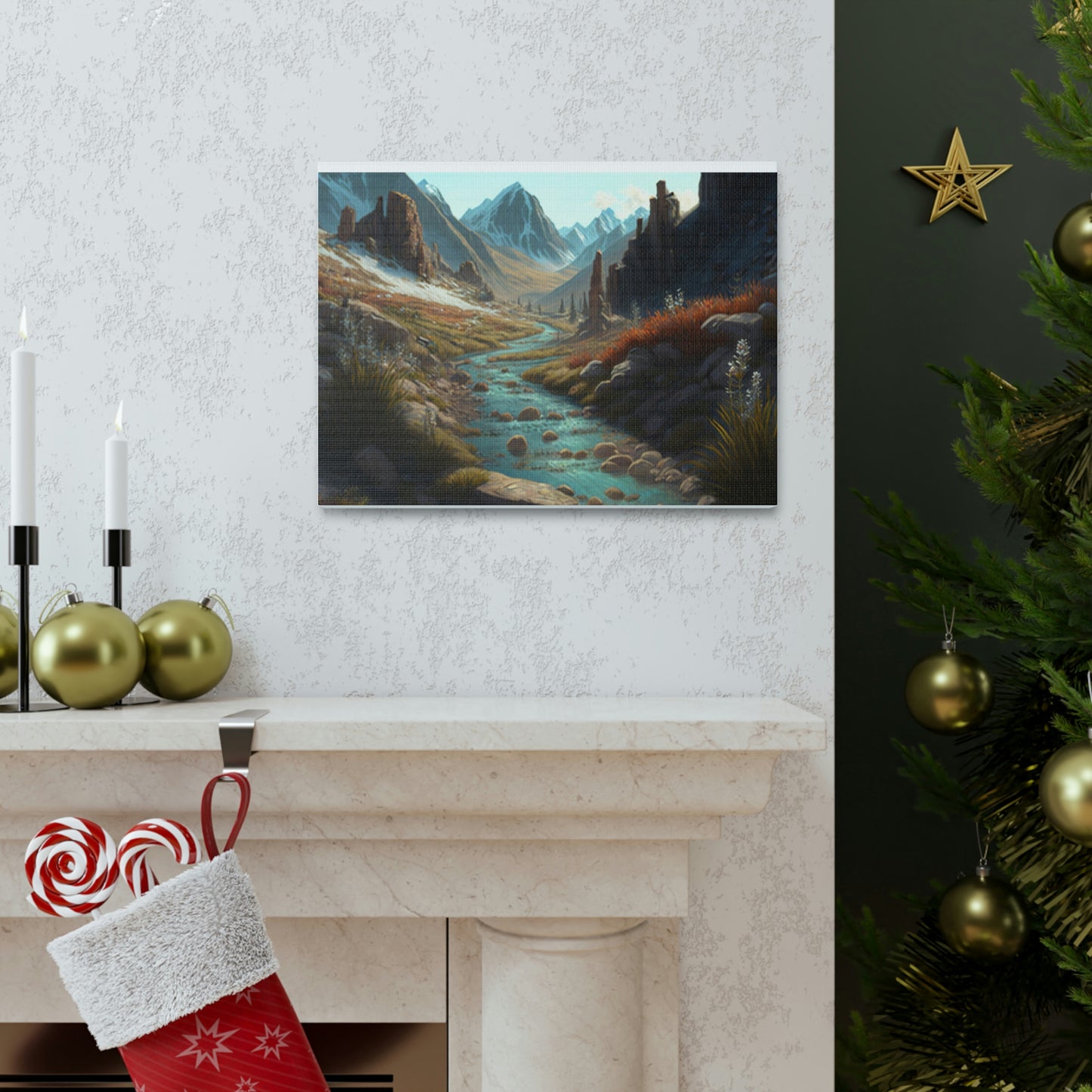 .Mountain Pass. - Canvas Gallery Wraps