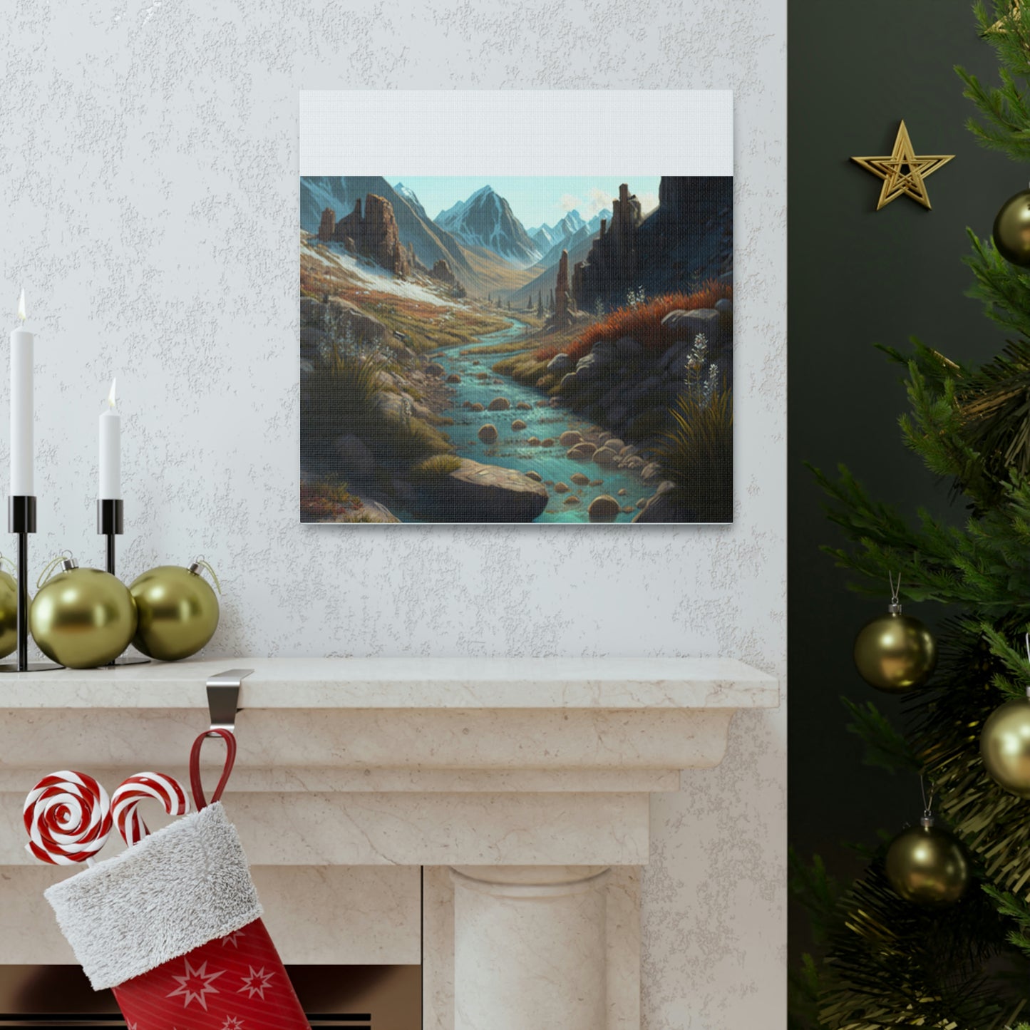 .Mountain Pass. - Canvas Gallery Wraps