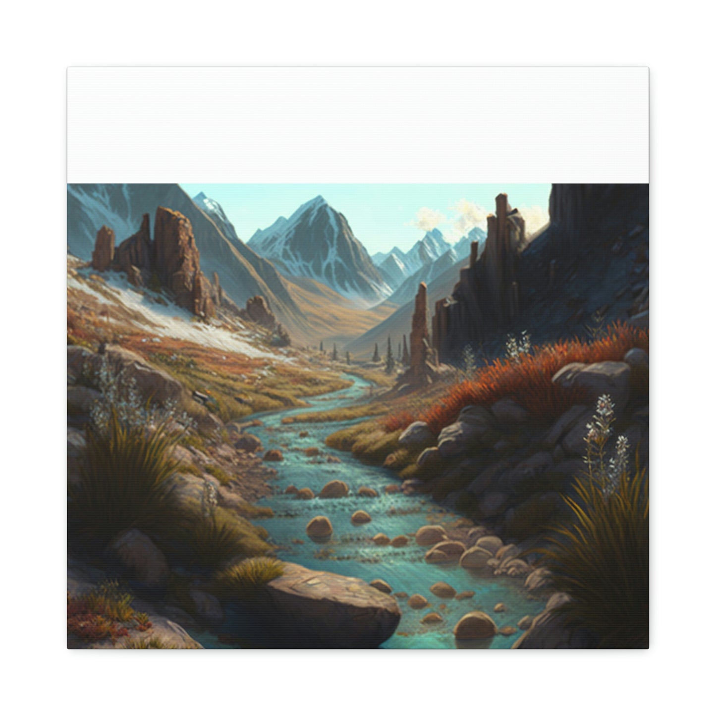 .Mountain Pass. - Canvas Gallery Wraps