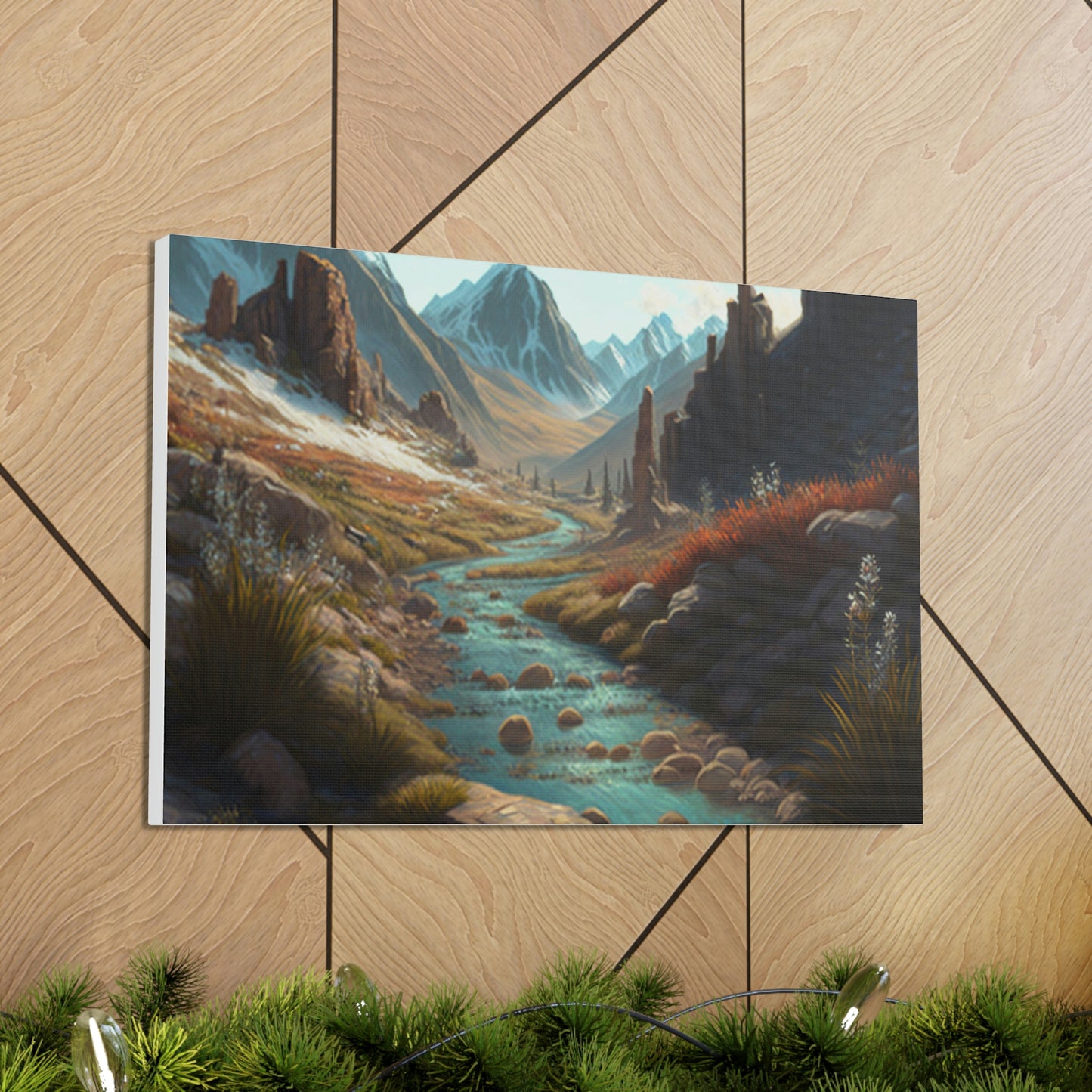 .Mountain Pass. - Canvas Gallery Wraps