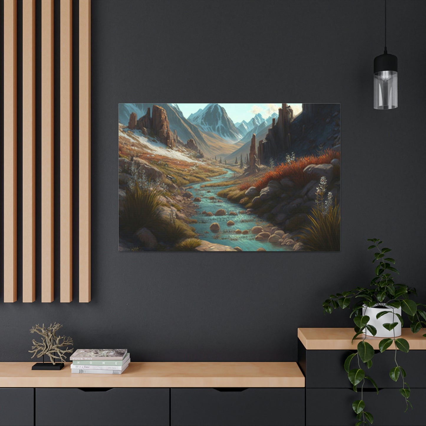 .Mountain Pass. - Canvas Gallery Wraps