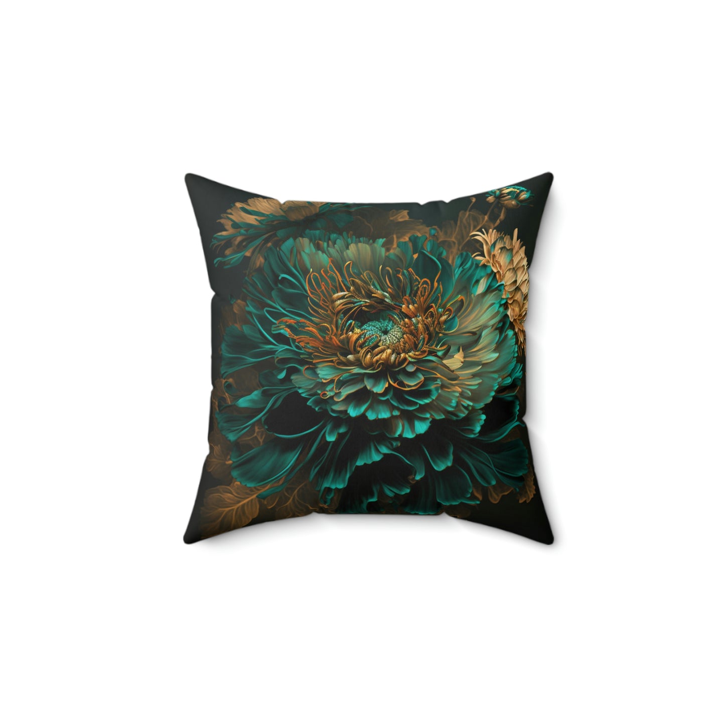 .Floral. - Spun Polyester Square Pillow
