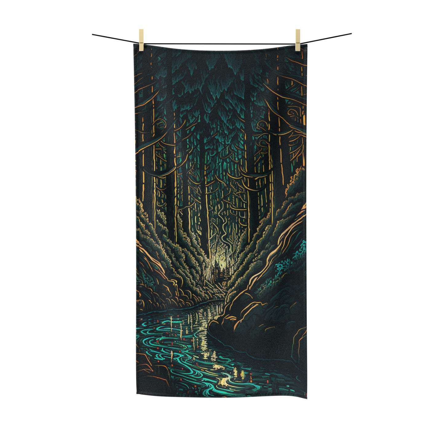 .Mountain Pass. - Polycotton Towel