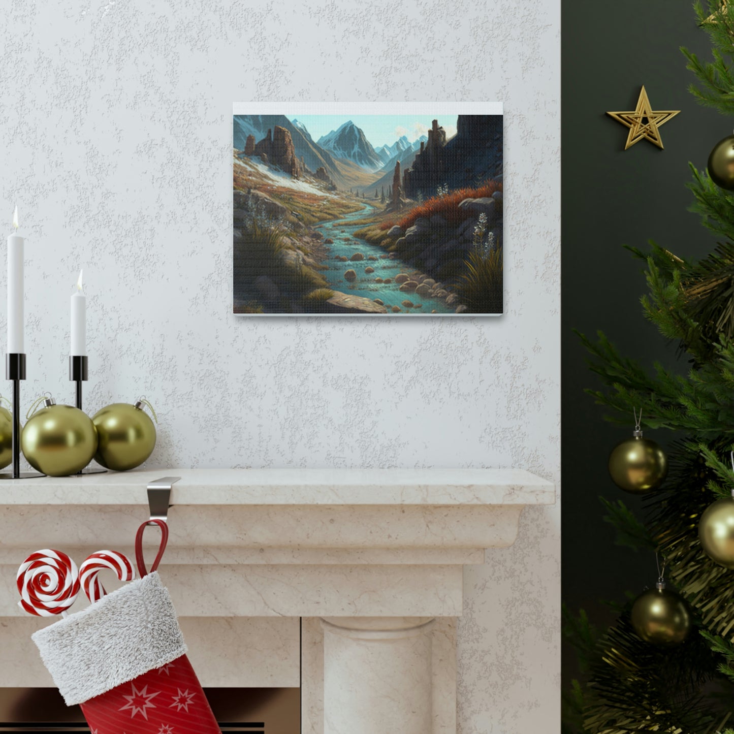 .Mountain Pass. - Canvas Gallery Wraps