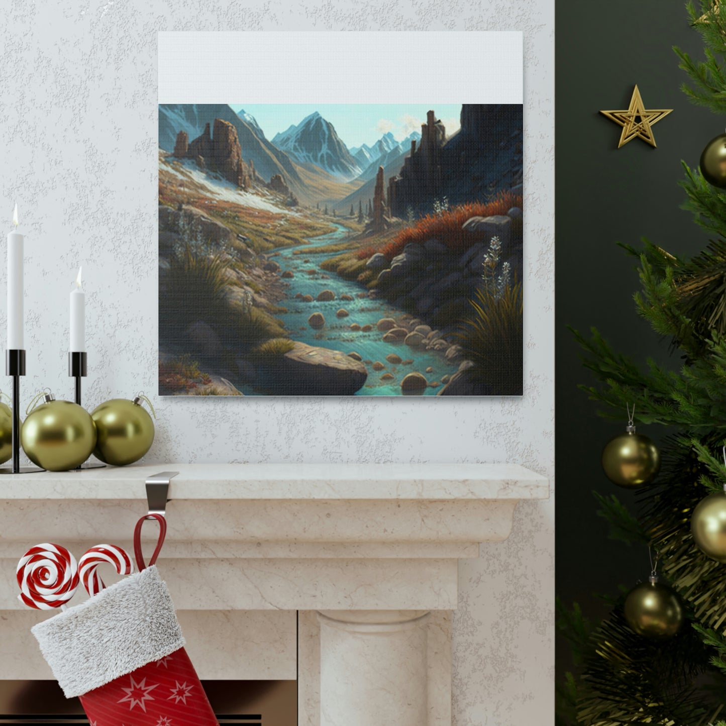 .Mountain Pass. - Canvas Gallery Wraps