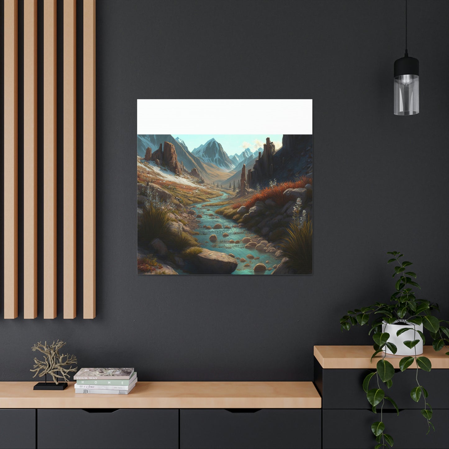 .Mountain Pass. - Canvas Gallery Wraps