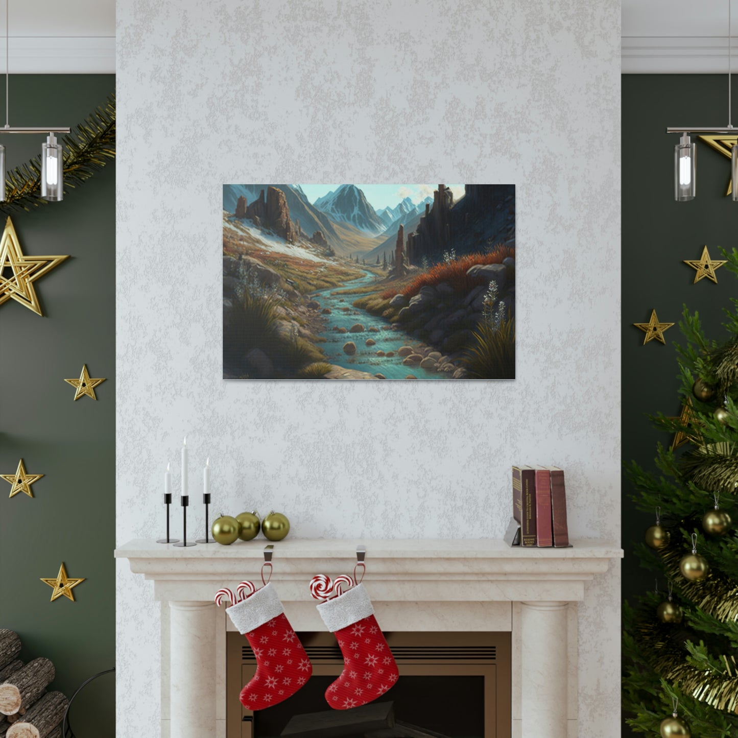 .Mountain Pass. - Canvas Gallery Wraps