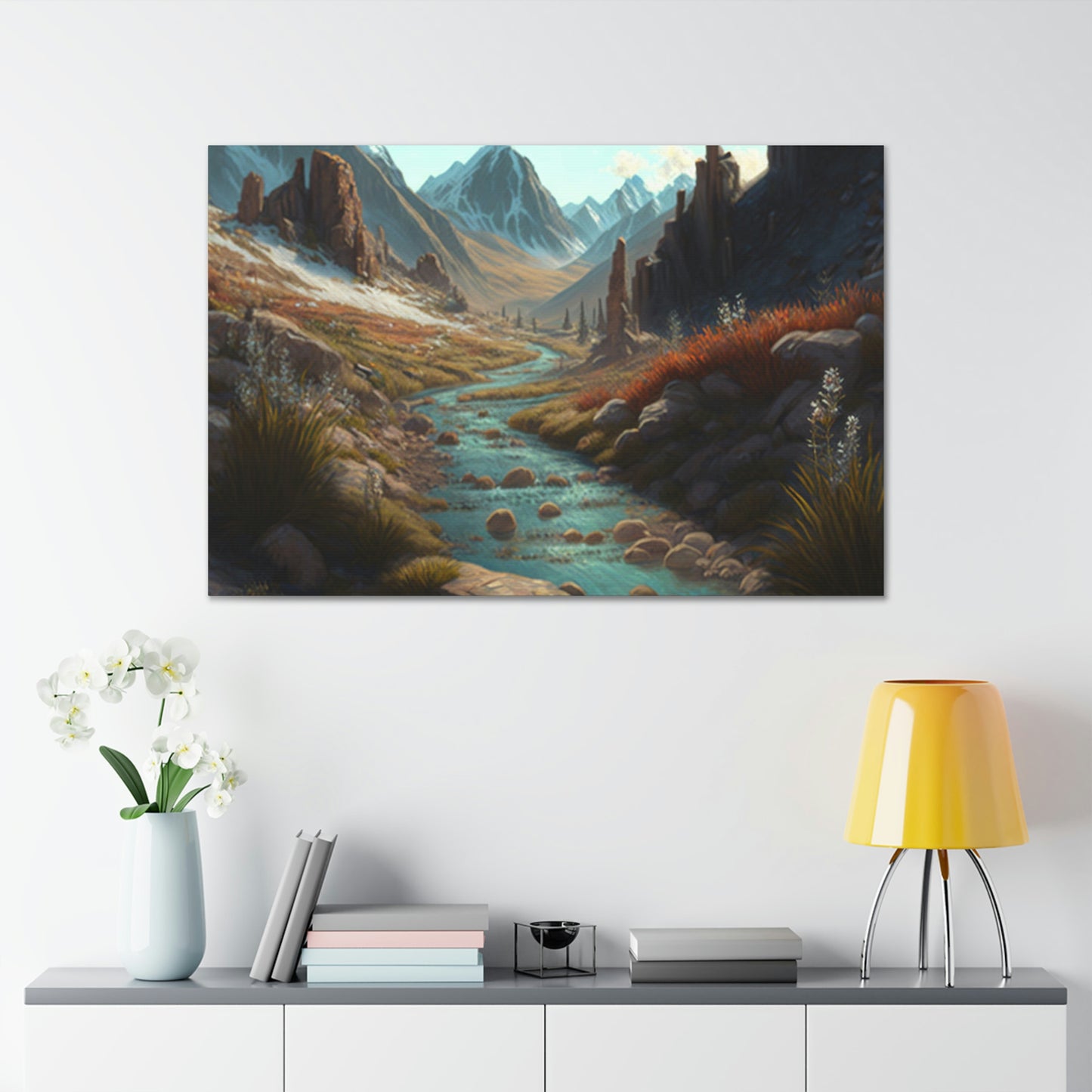 .Mountain Pass. - Canvas Gallery Wraps