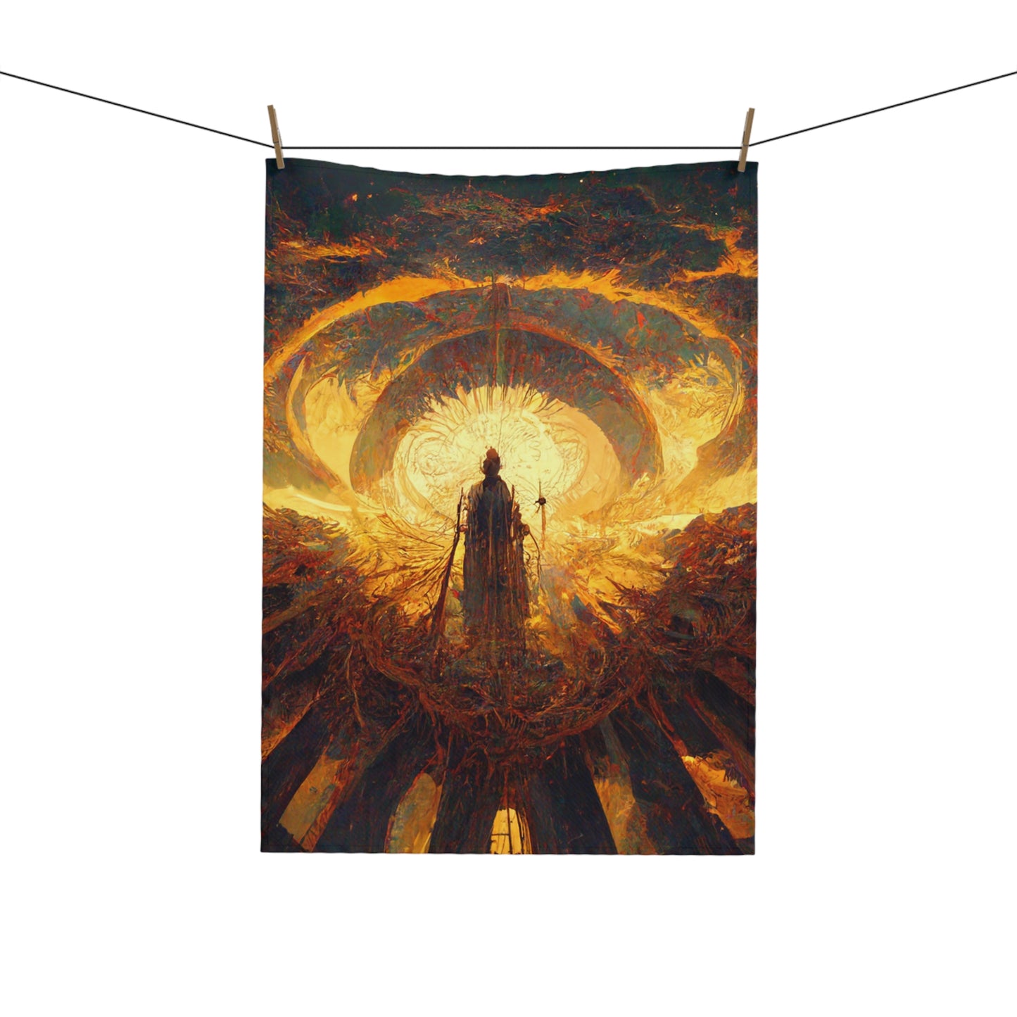 .Setting Sun. - Tea & Kitchen Towel