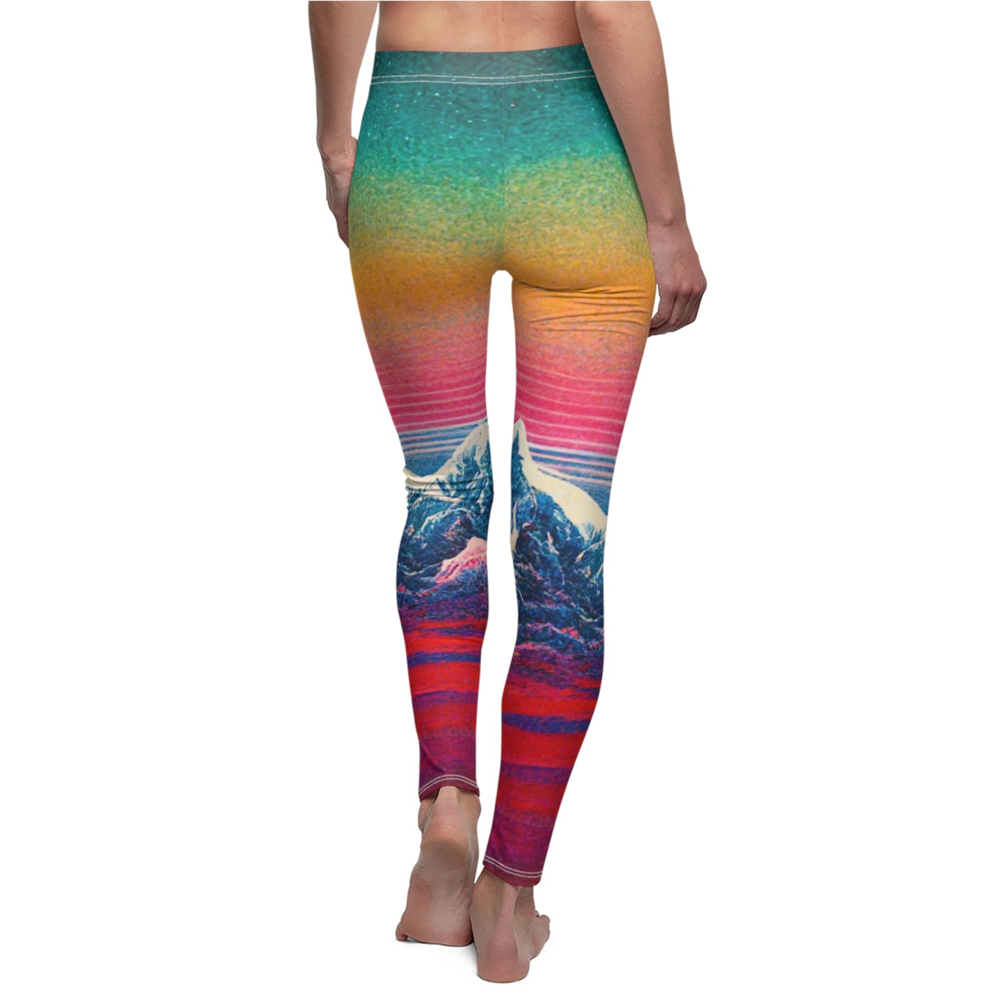 .Sunset on the Foothills. - Women's Cut & Sew Casual Leggings