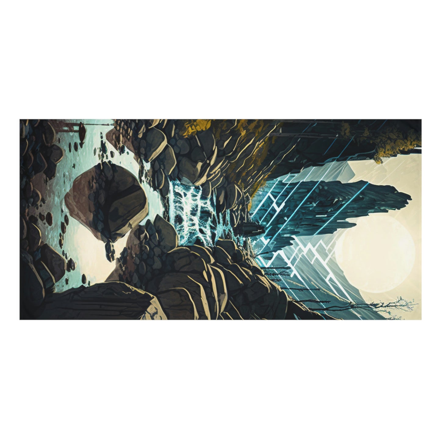 .Mountain Pass. - Standard Beach Towel, 30x60