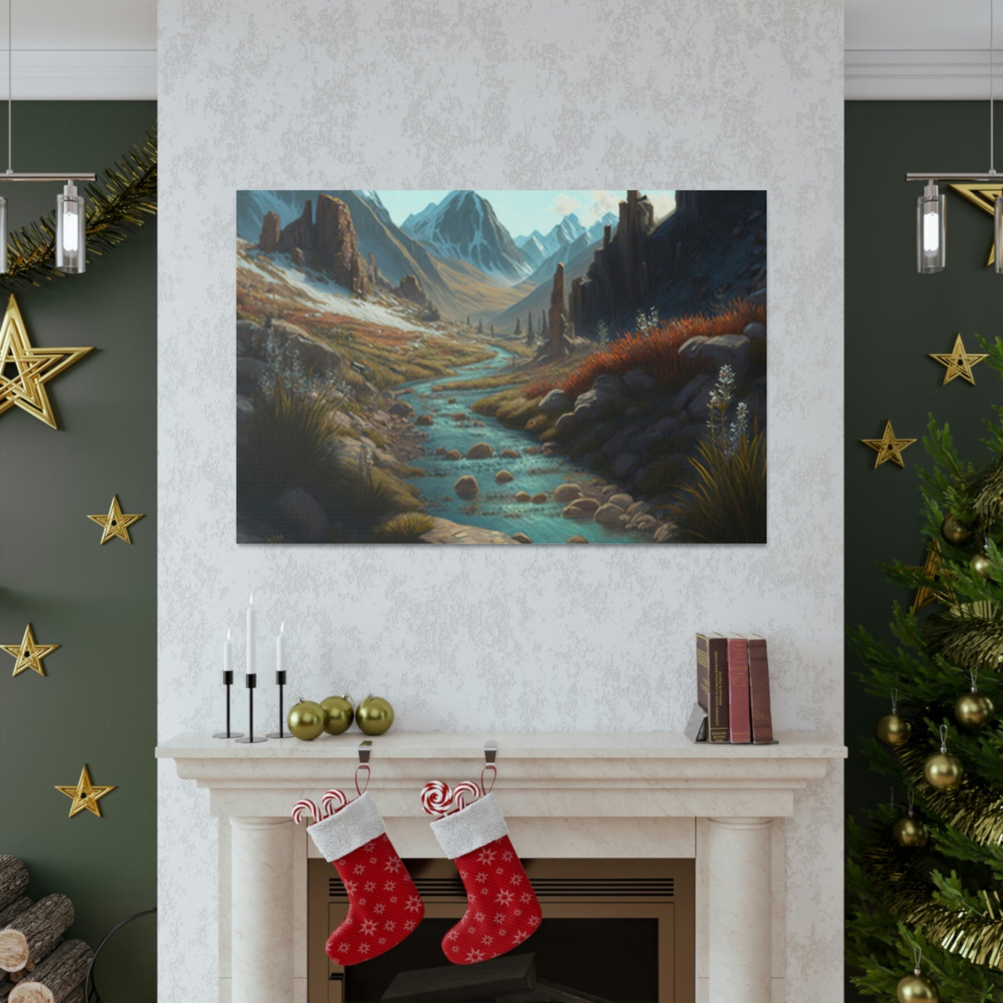 .Mountain Pass. - Canvas Gallery Wraps