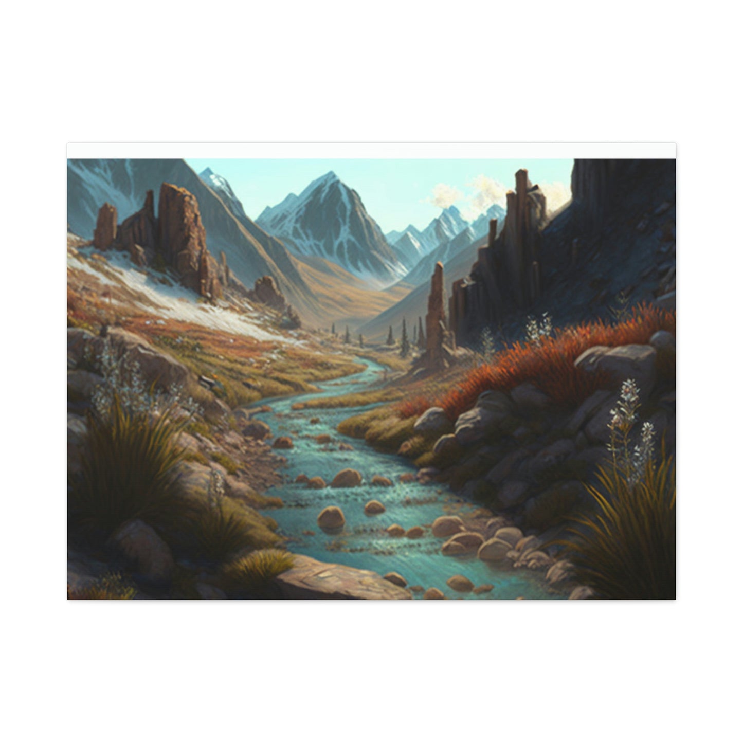 .Mountain Pass. - Canvas Gallery Wraps