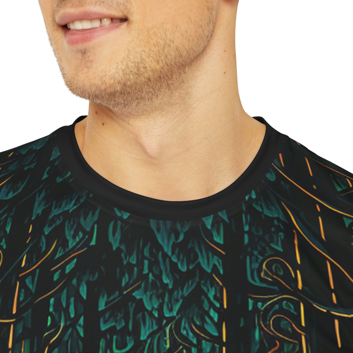 .Drifting Through the Woods. - Men's Polyester Tee (AOP)