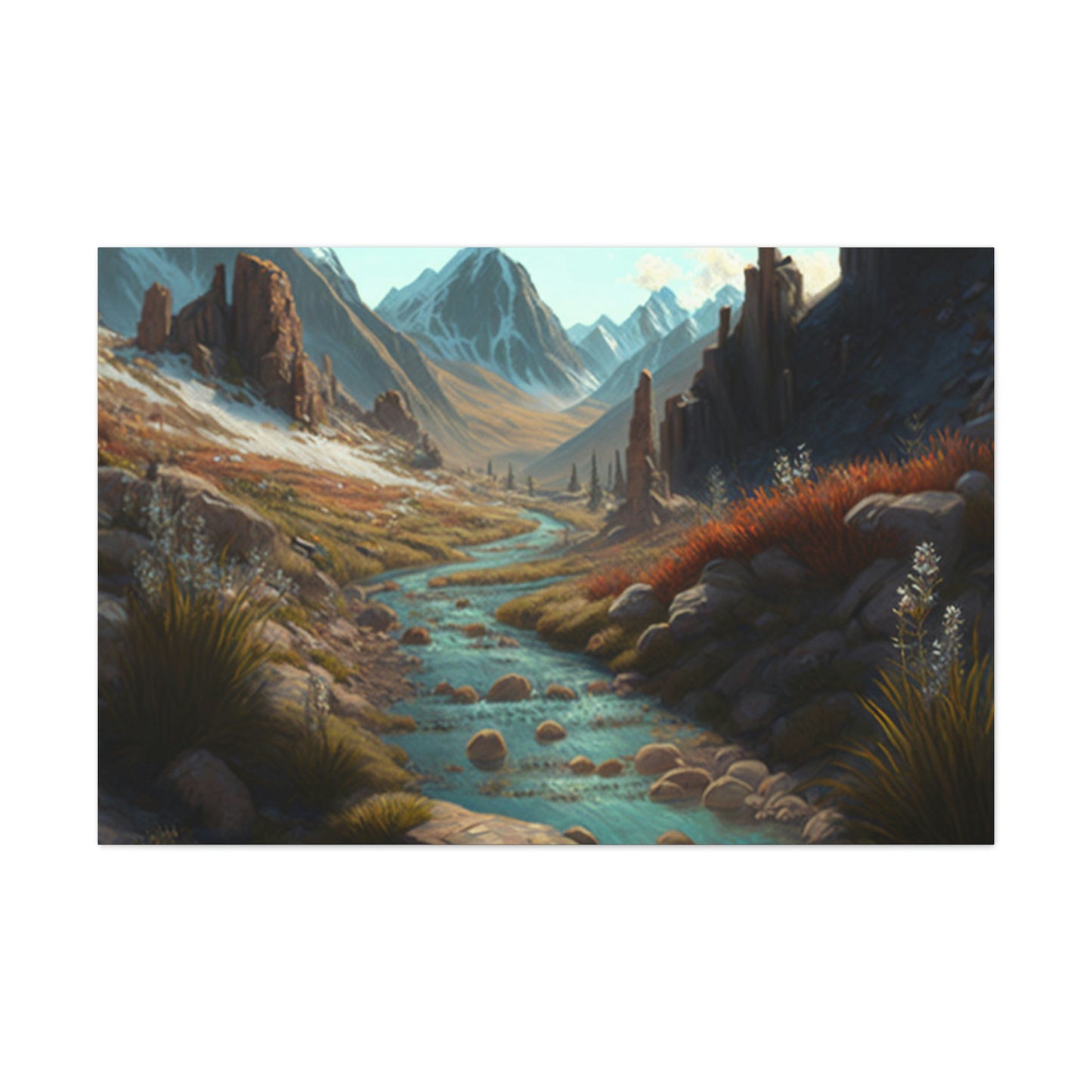 .Mountain Pass. - Canvas Gallery Wraps