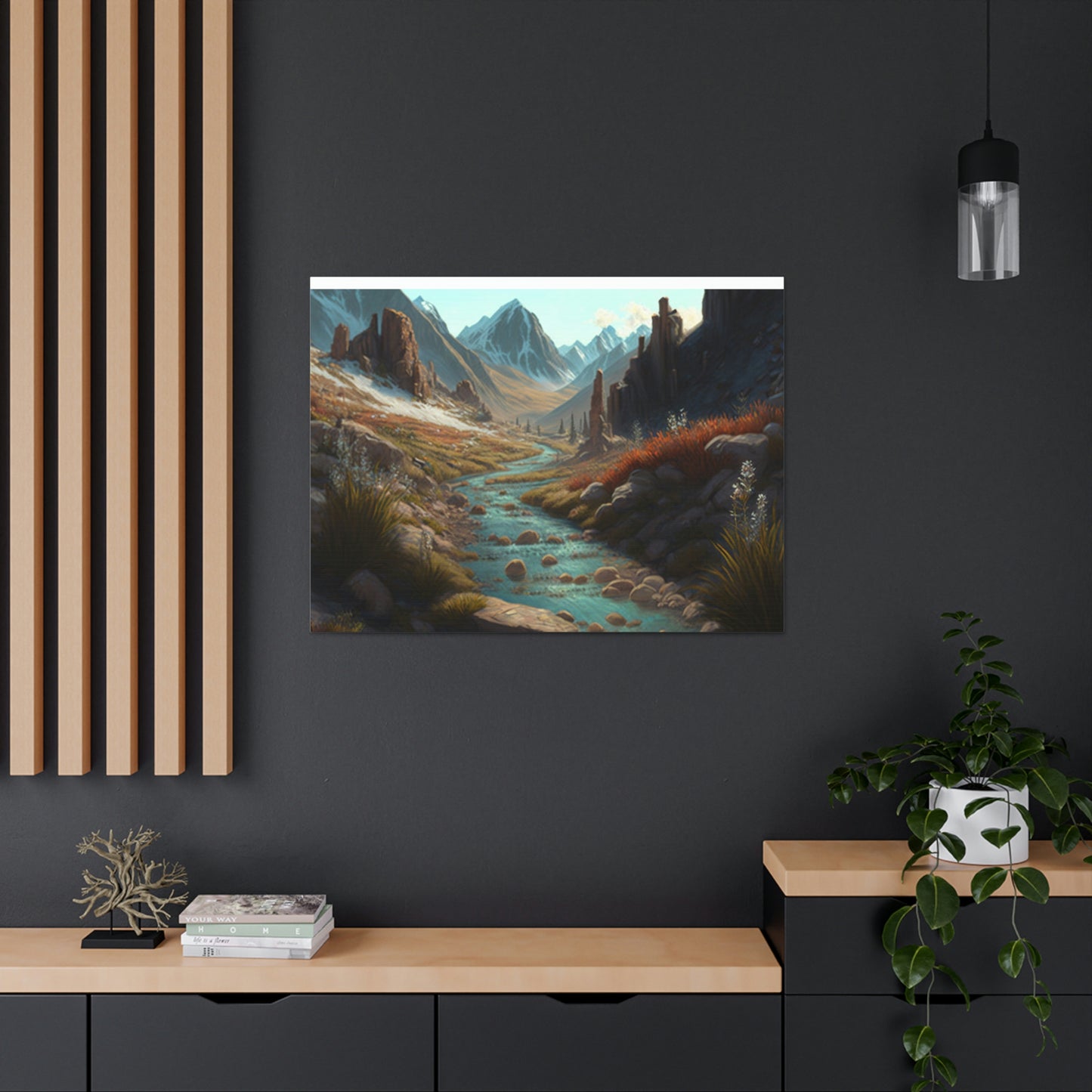.Mountain Pass. - Canvas Gallery Wraps