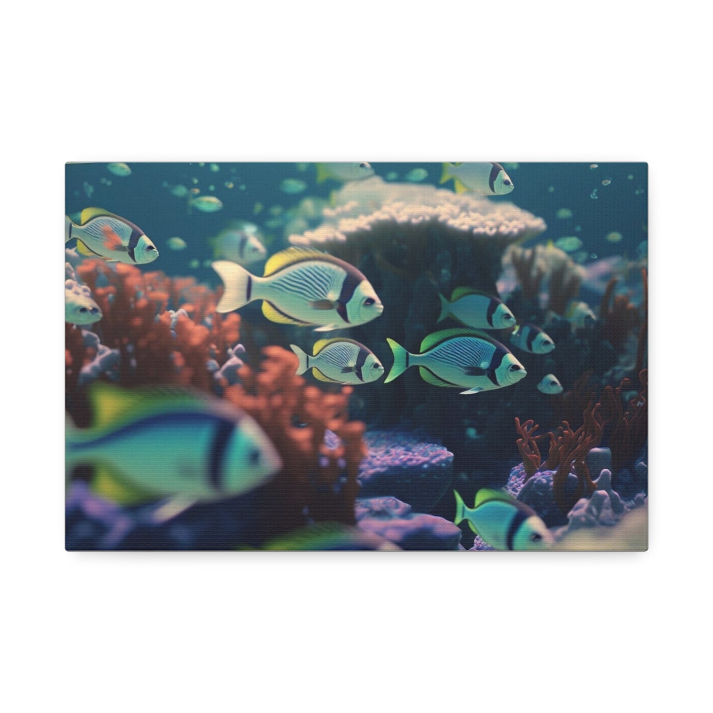 .Life in the Aquarium. - Canvas Stretched, 1.5''