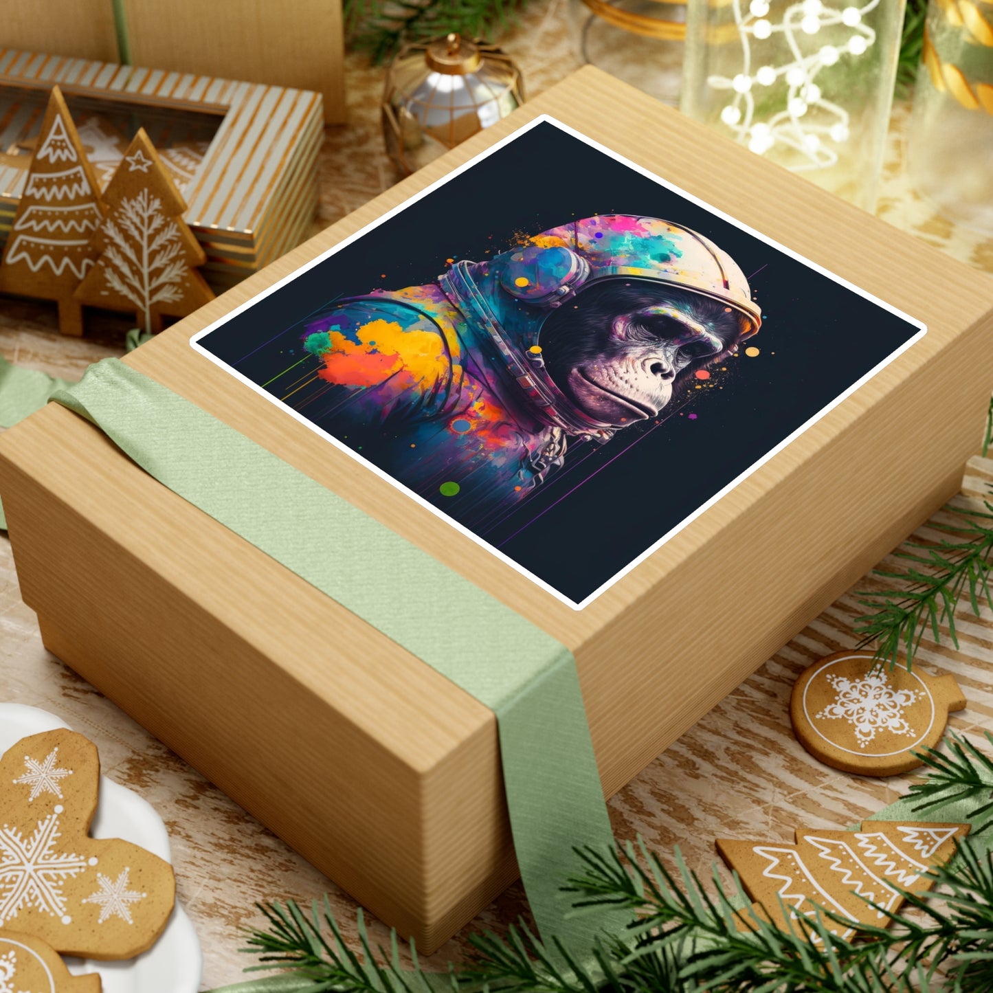.Astro Chimp. - Vinyl Die-Cut Stickers