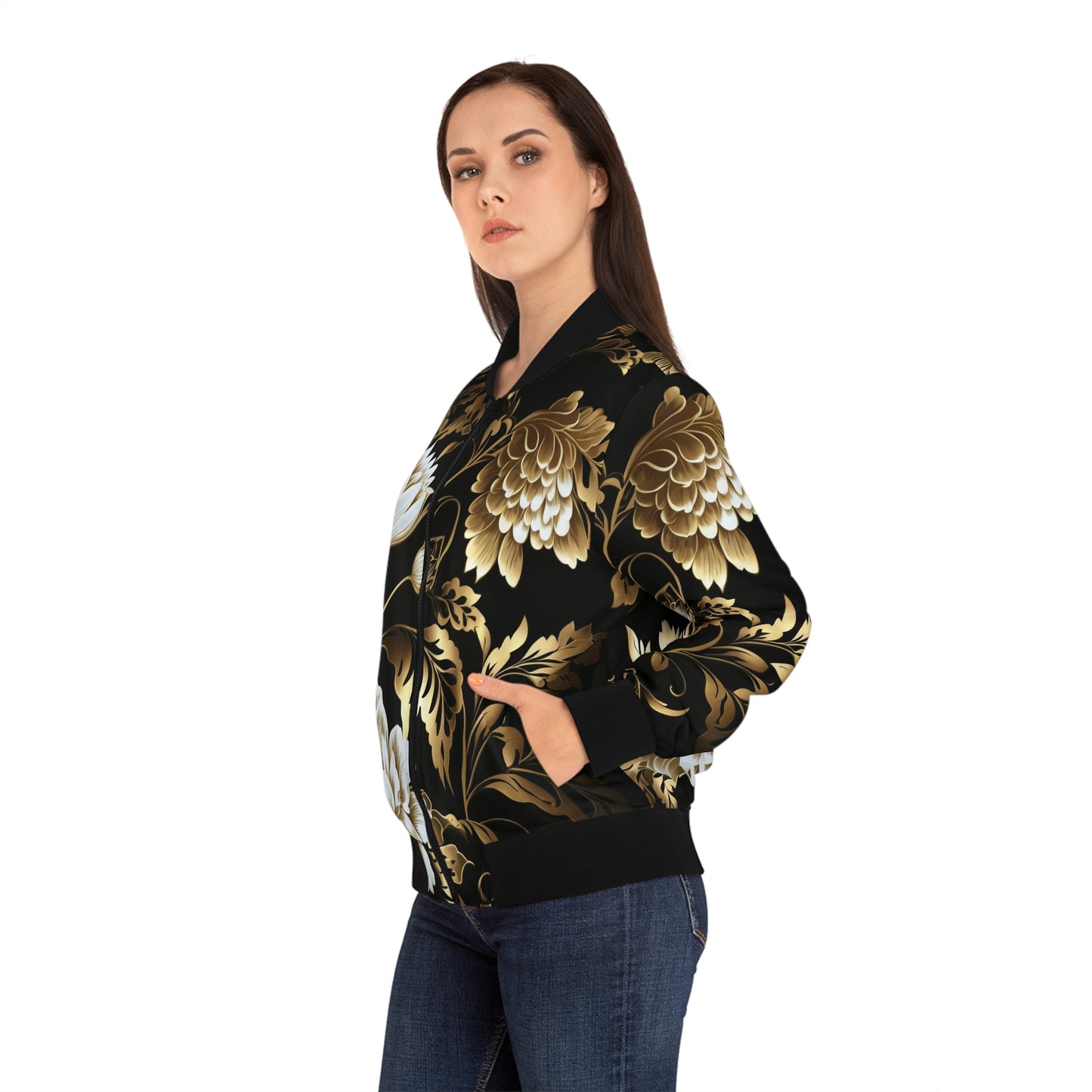 .Feeling Bougie. - Women's Bomber Jacket (AOP)