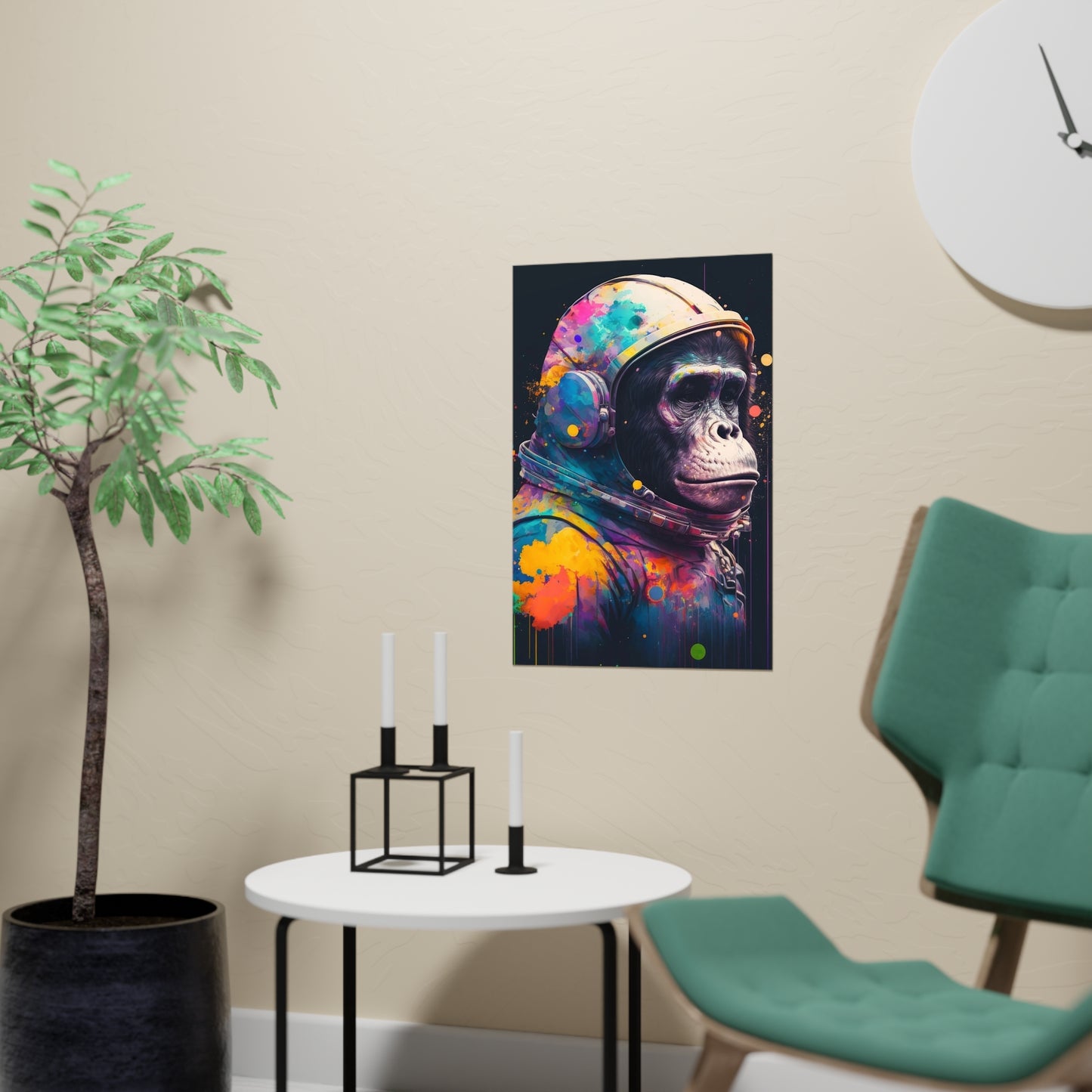 .Astro Chimp. - Matte Poster