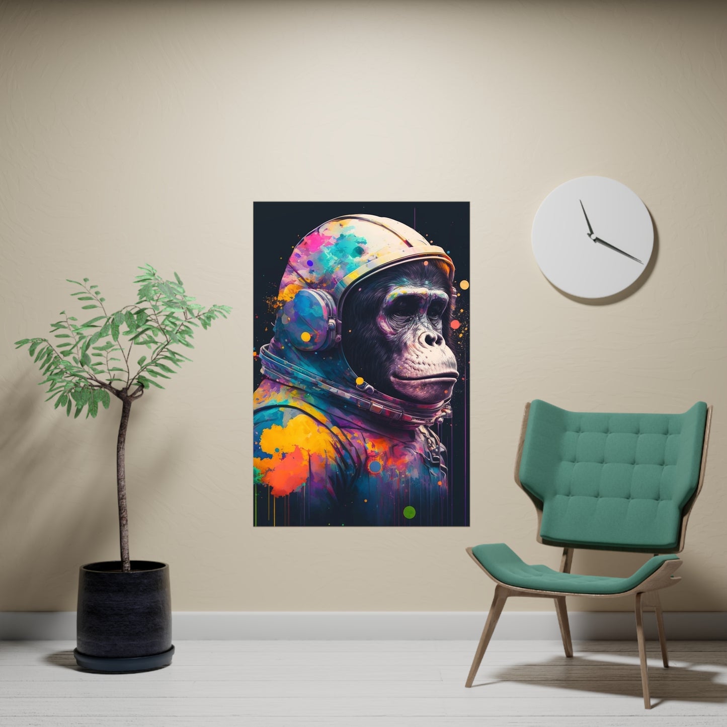 .Astro Chimp. - Matte Poster