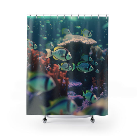 .Life in the Aquarium. - Shower Curtains