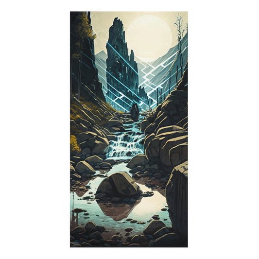 .Mountain Pass. - Standard Beach Towel, 30x60