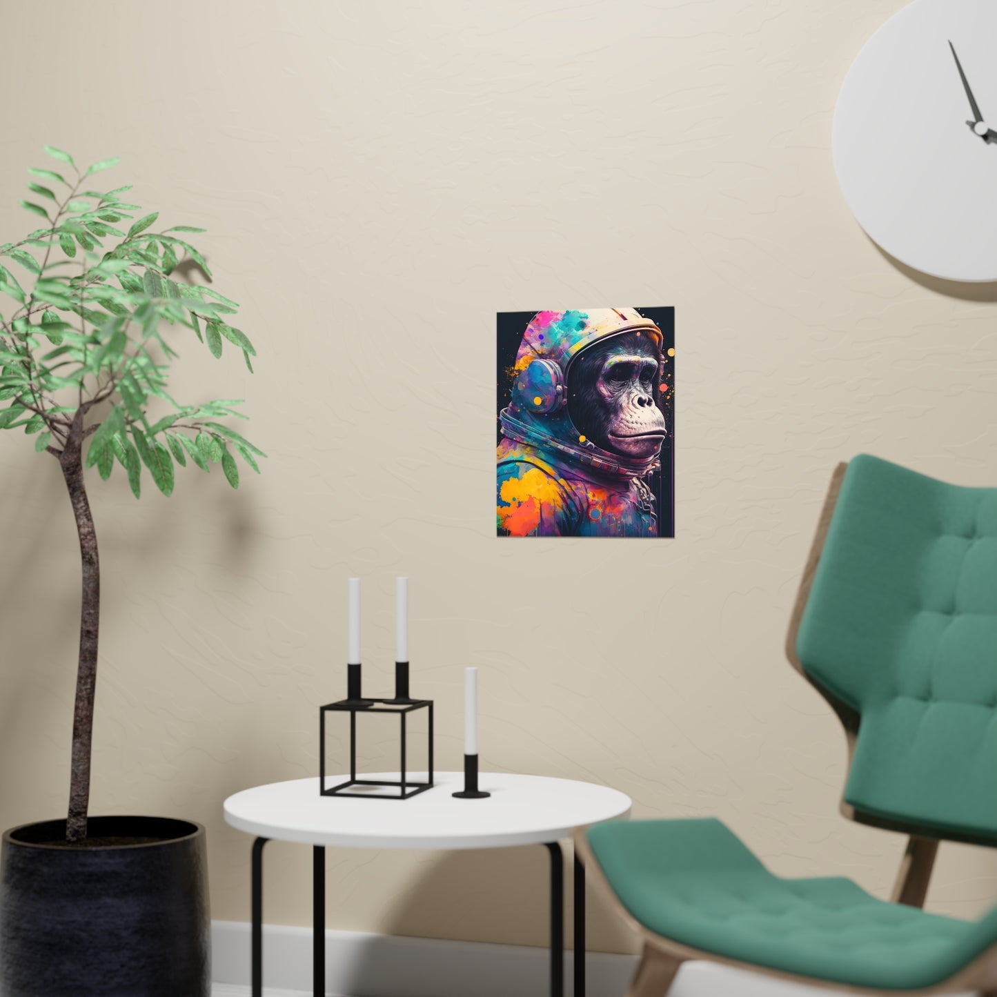 .Astro Chimp. - Matte Poster