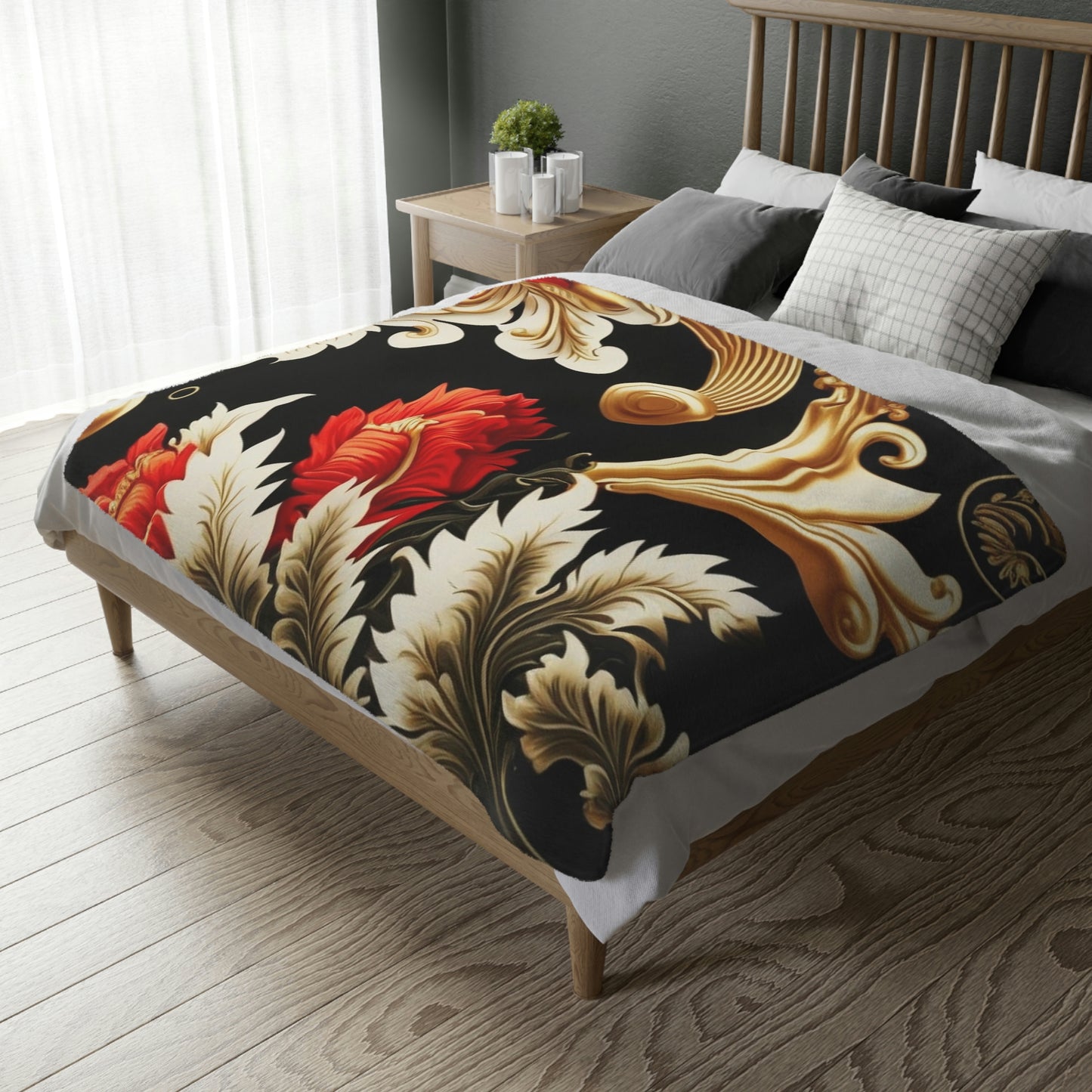 Velveteen Minky Blanket (Two-sided print)