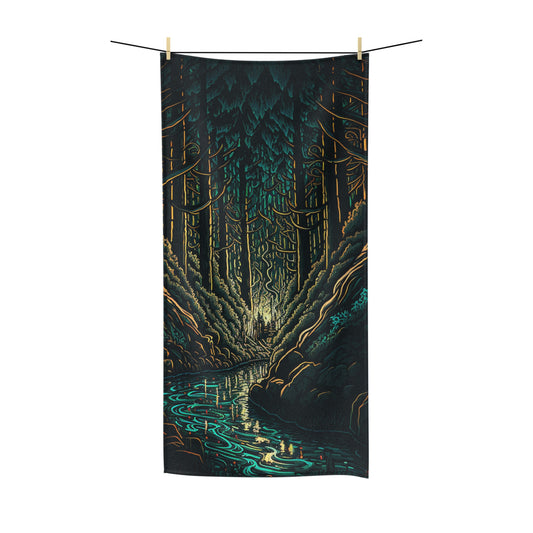 .Mountain Pass. - Polycotton Towel