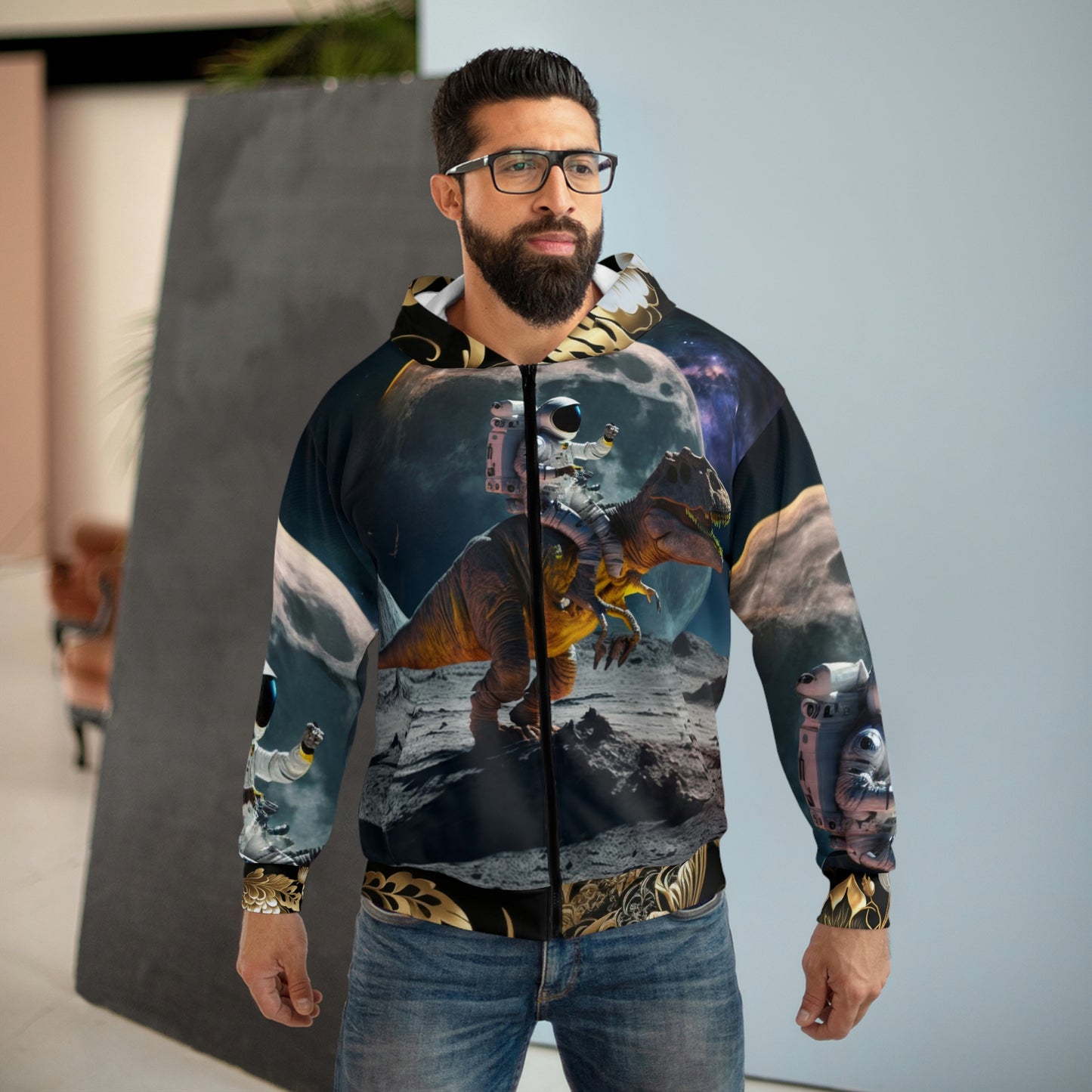 AOP Unisex Zip Hoodie