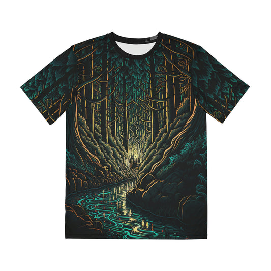 .Drifting Through the Woods. - Men's Polyester Tee (AOP)
