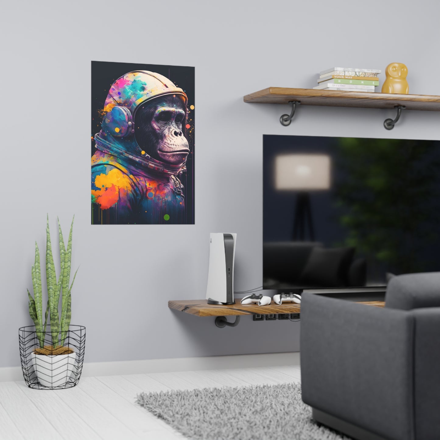 .Astro Chimp. - Matte Poster