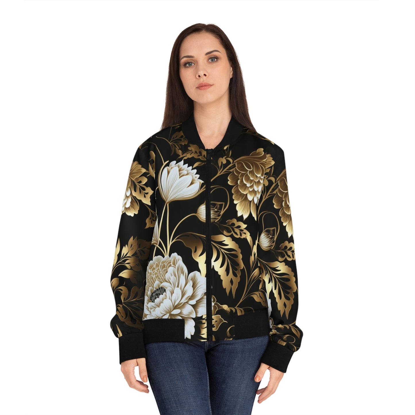 .Feeling Bougie. - Women's Bomber Jacket (AOP)