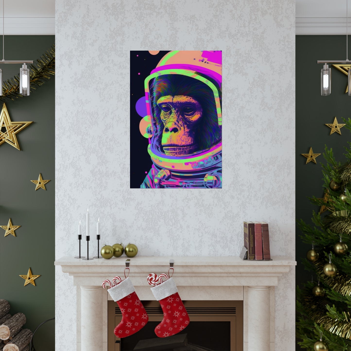.Apes in Space. - Premium Matte Vertical Posters