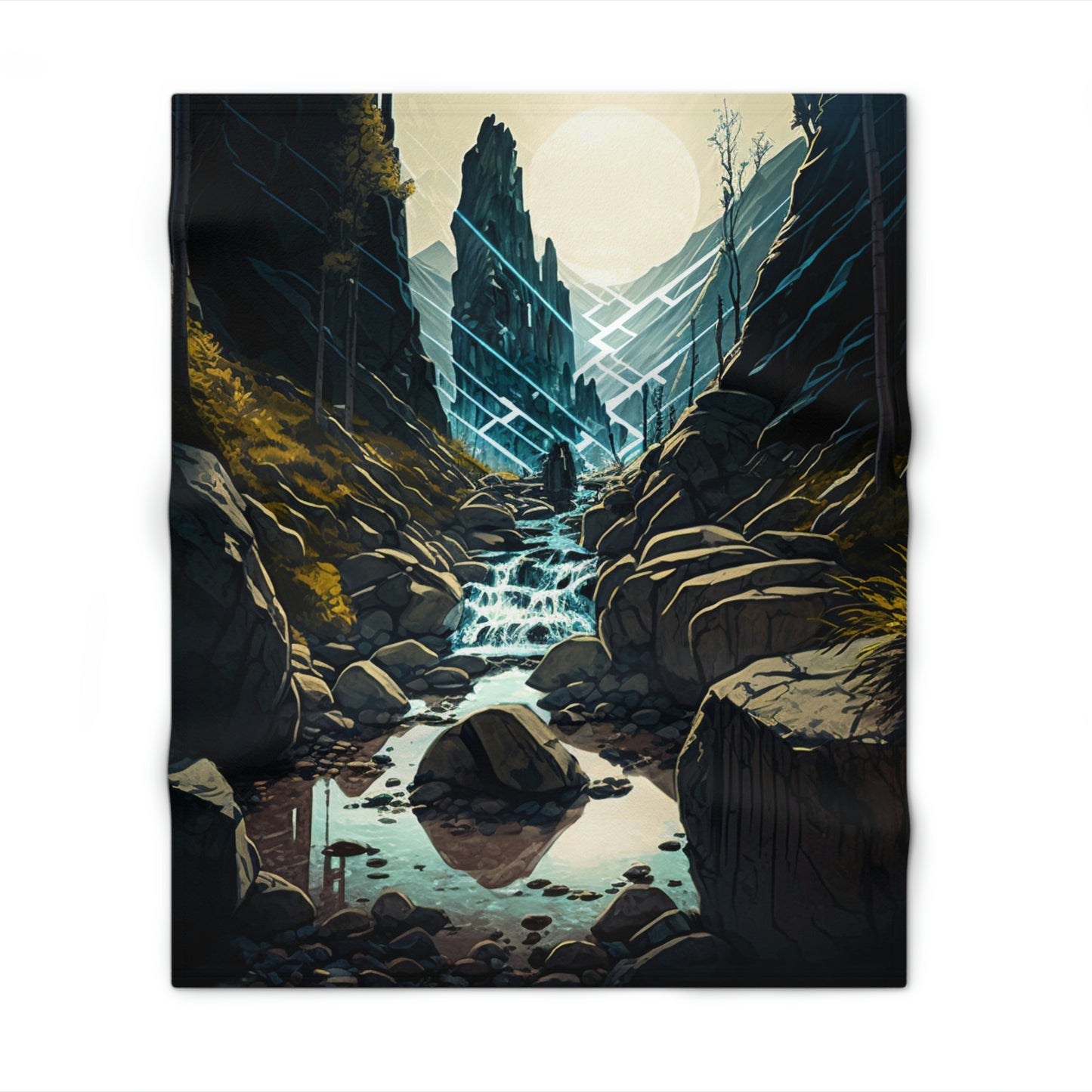 .Mountain Pass. - Throw Blanket