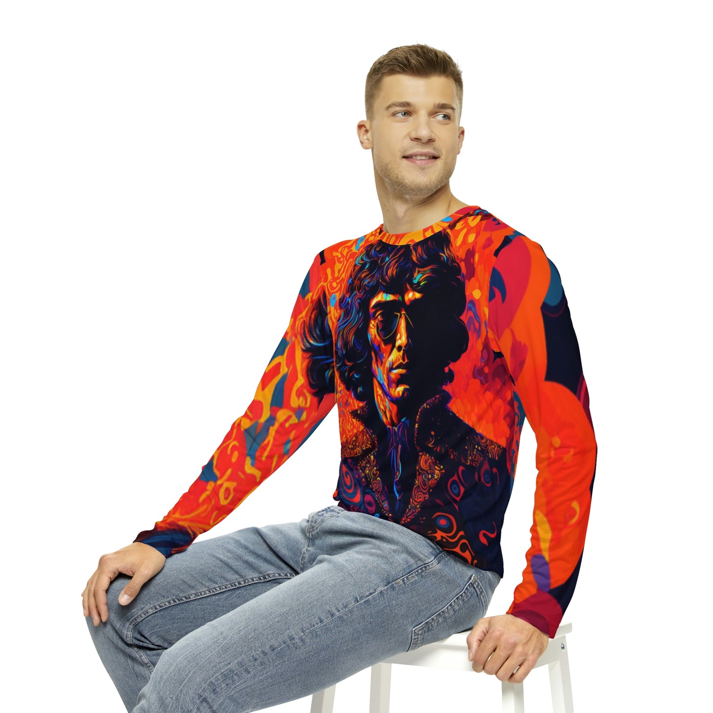 .Portraits. - Men's Long Sleeve AOP Shirt