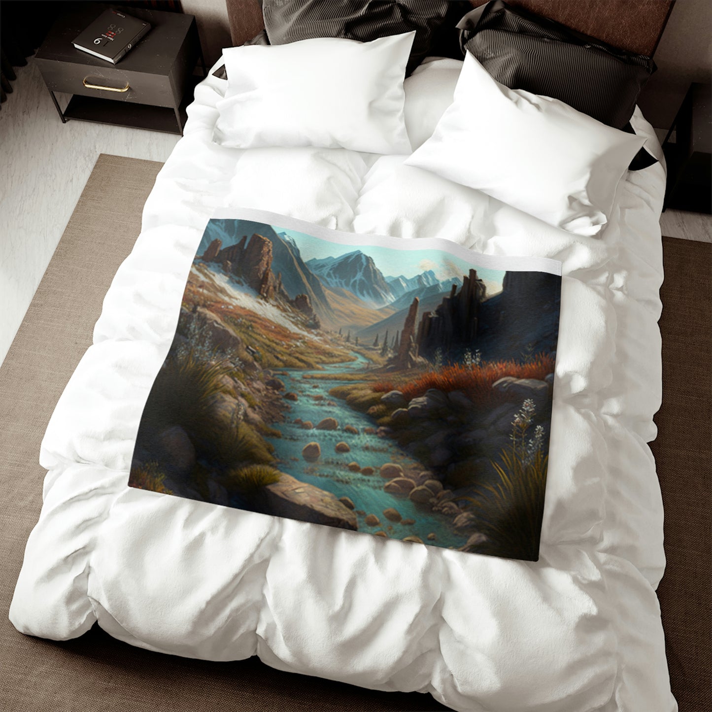 ,Mountain Pass. - Sweatshirt Blanket