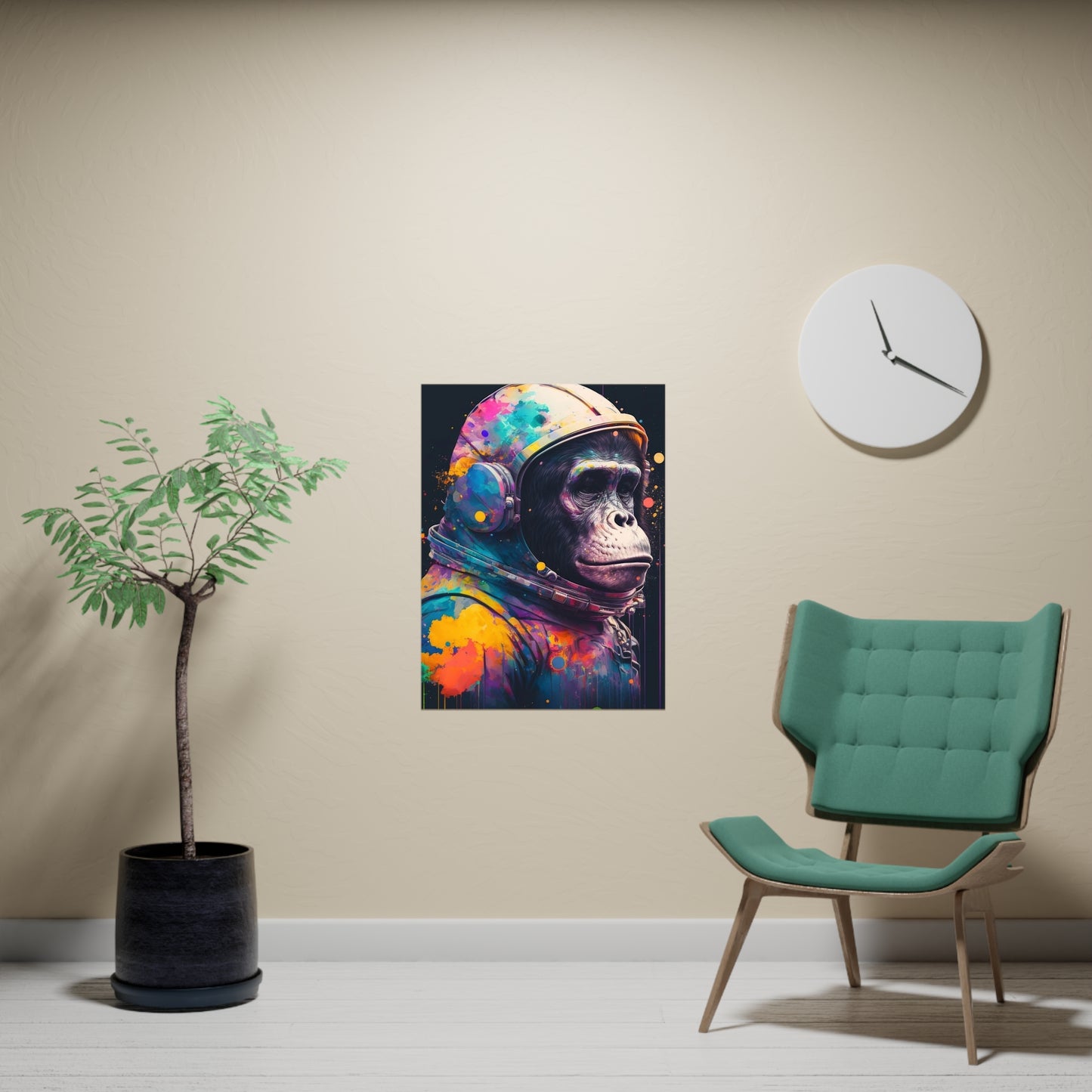 .Astro Chimp. - Matte Poster