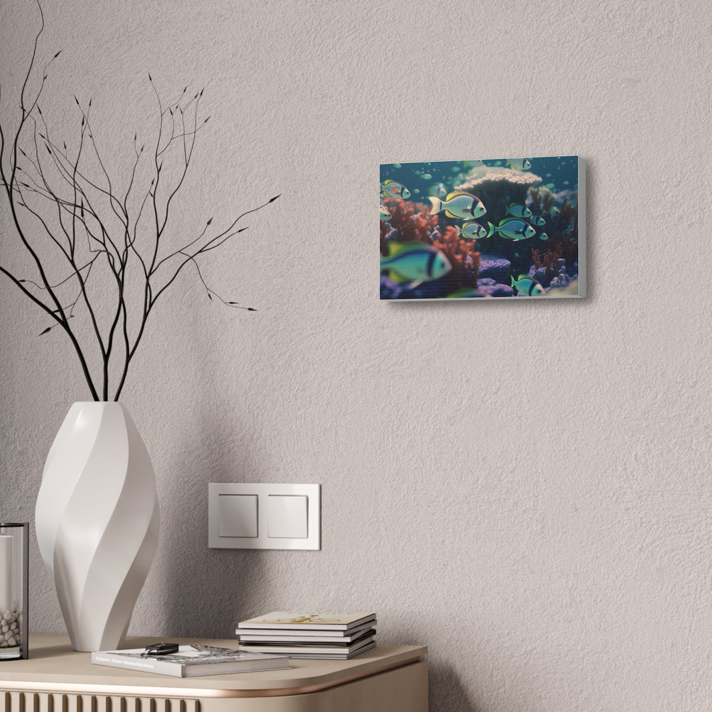.Life in the Aquarium. - Canvas Stretched, 1.5''
