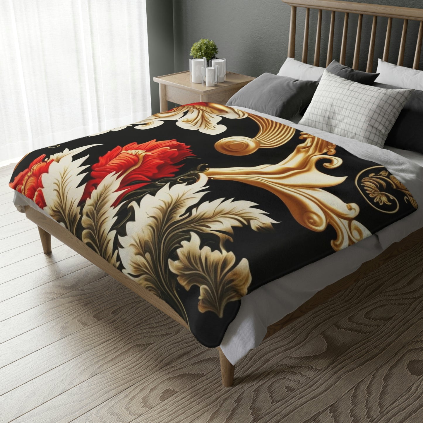 Velveteen Minky Blanket (Two-sided print)