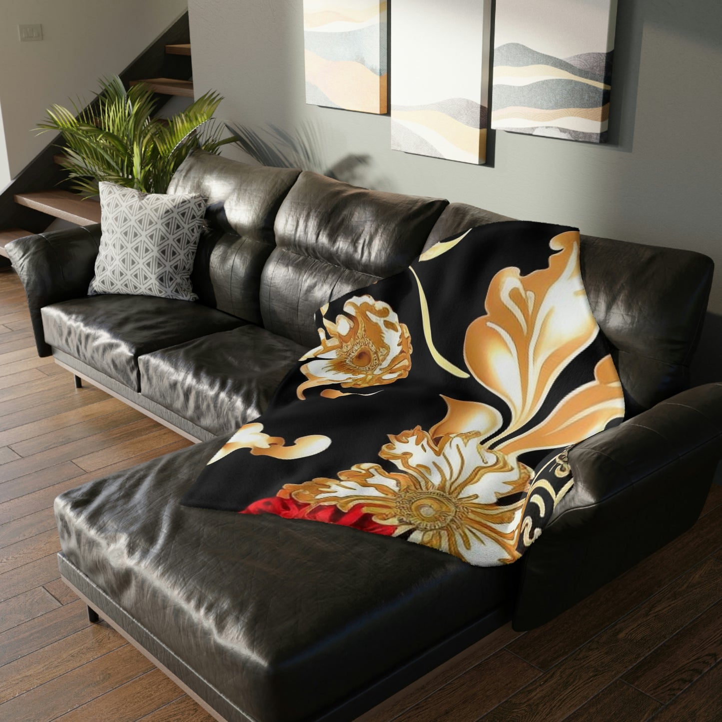 Velveteen Minky Blanket (Two-sided print)