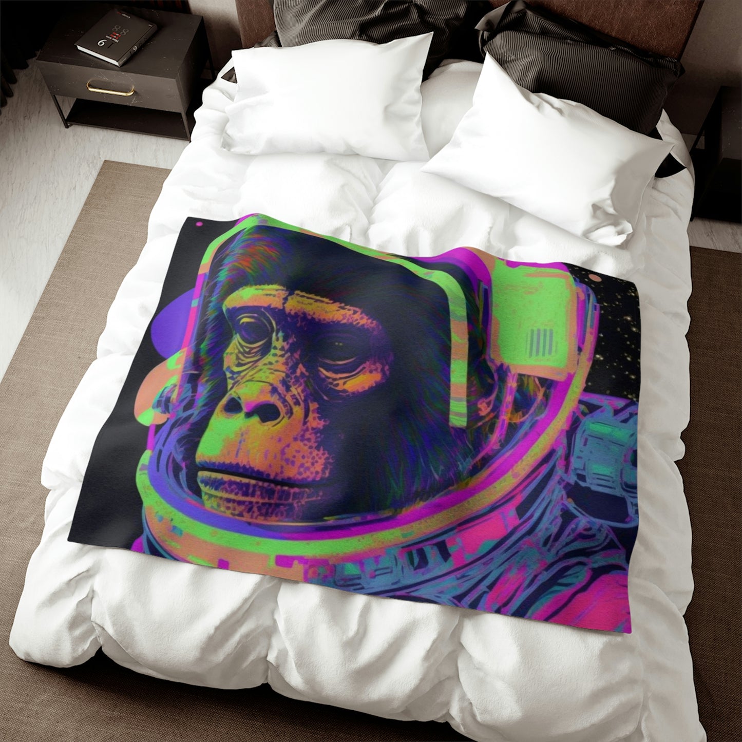 .Apes in Space. - Sweatshirt Blanket